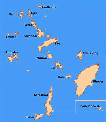 Greek Island Map