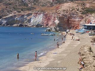 Paliohori Beach in Milos Island Greece
