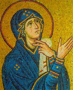 Athens - Daphni Monastery - Virgin Mary