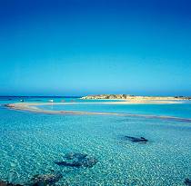 Exotic beach in Chania