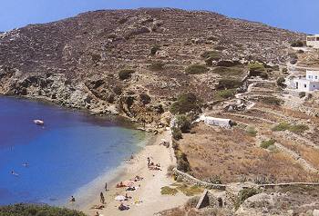 Tzamarias beach in Ios Island