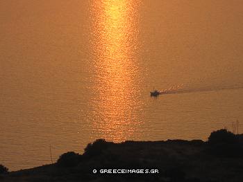 Plaka sunset view in Milos Island