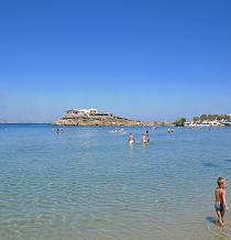 Saint George Beach, Naxos Town